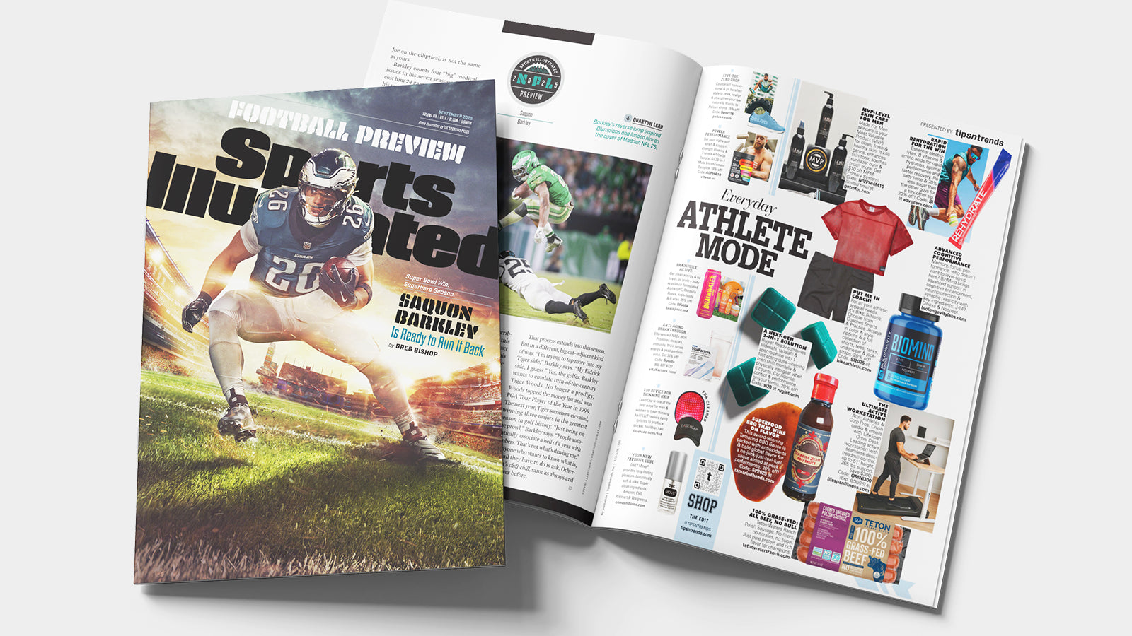 BRAINJUICE & BRAINWATER Featured in Sports Illustrated