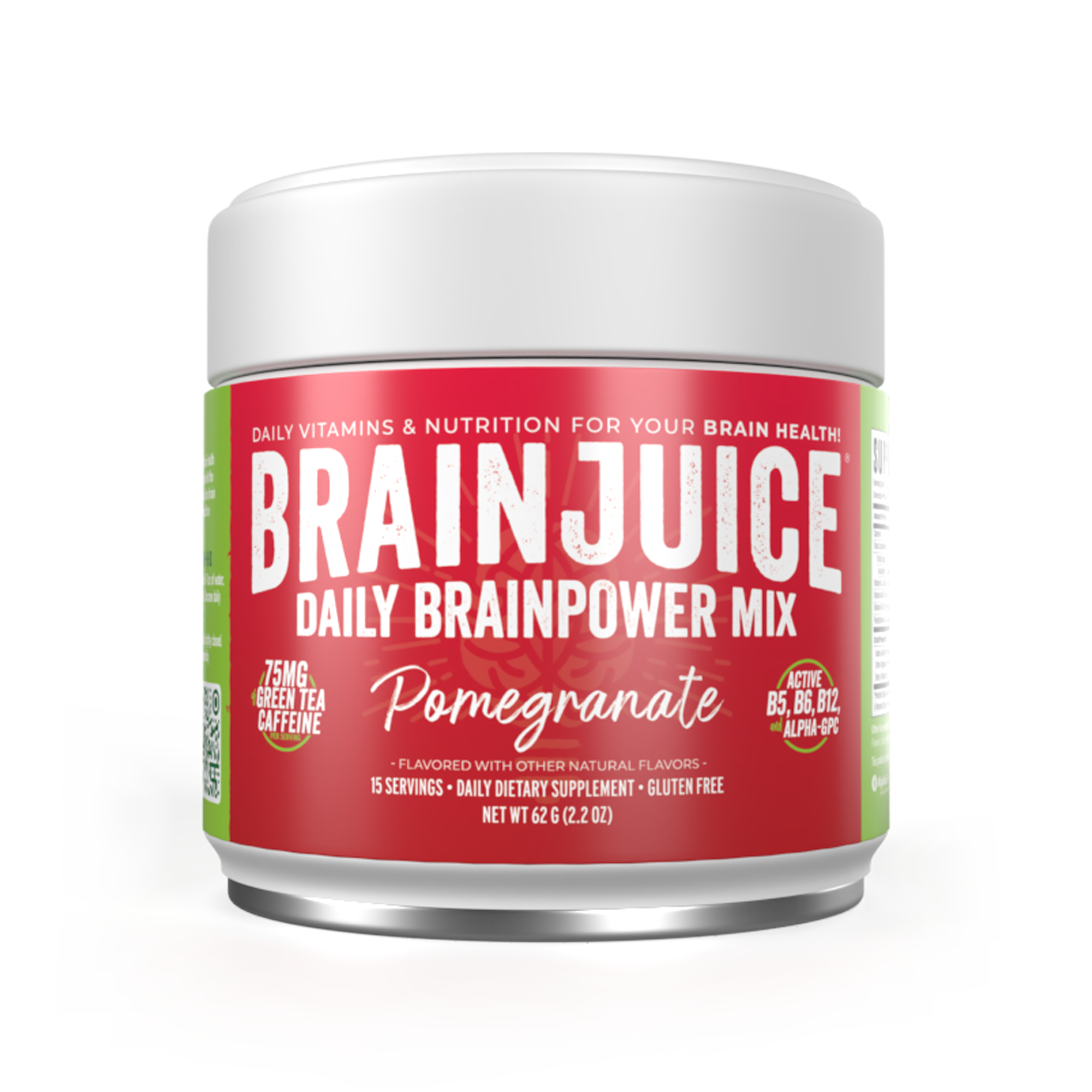 BrainJuice Pomegranate Daily BrainPower Mix - 15 Servings
