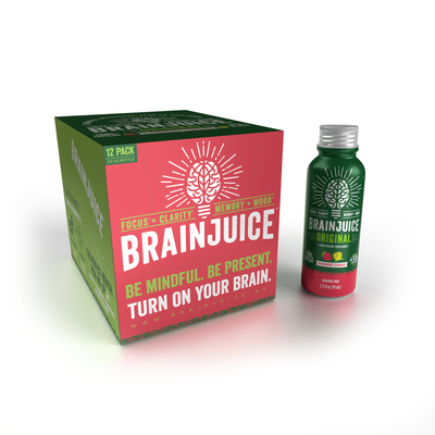 BRAINJUICE Original Strawberry Lemonade 2.5 oz. Ready to Drink Supplement | 12-pack