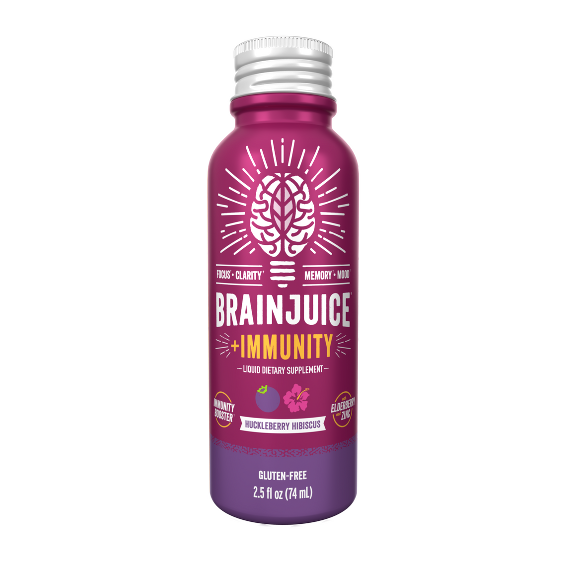 BRAINJUICE + IMMUNITY 2.5 oz. Ready to Drink Daily BrainPower Supplements