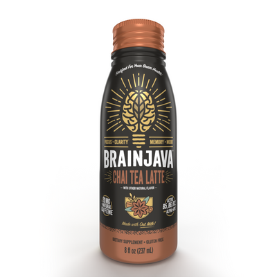 BRAINJAVA CHAI TEA LATTE 8 FL OZ RTD 4-pack