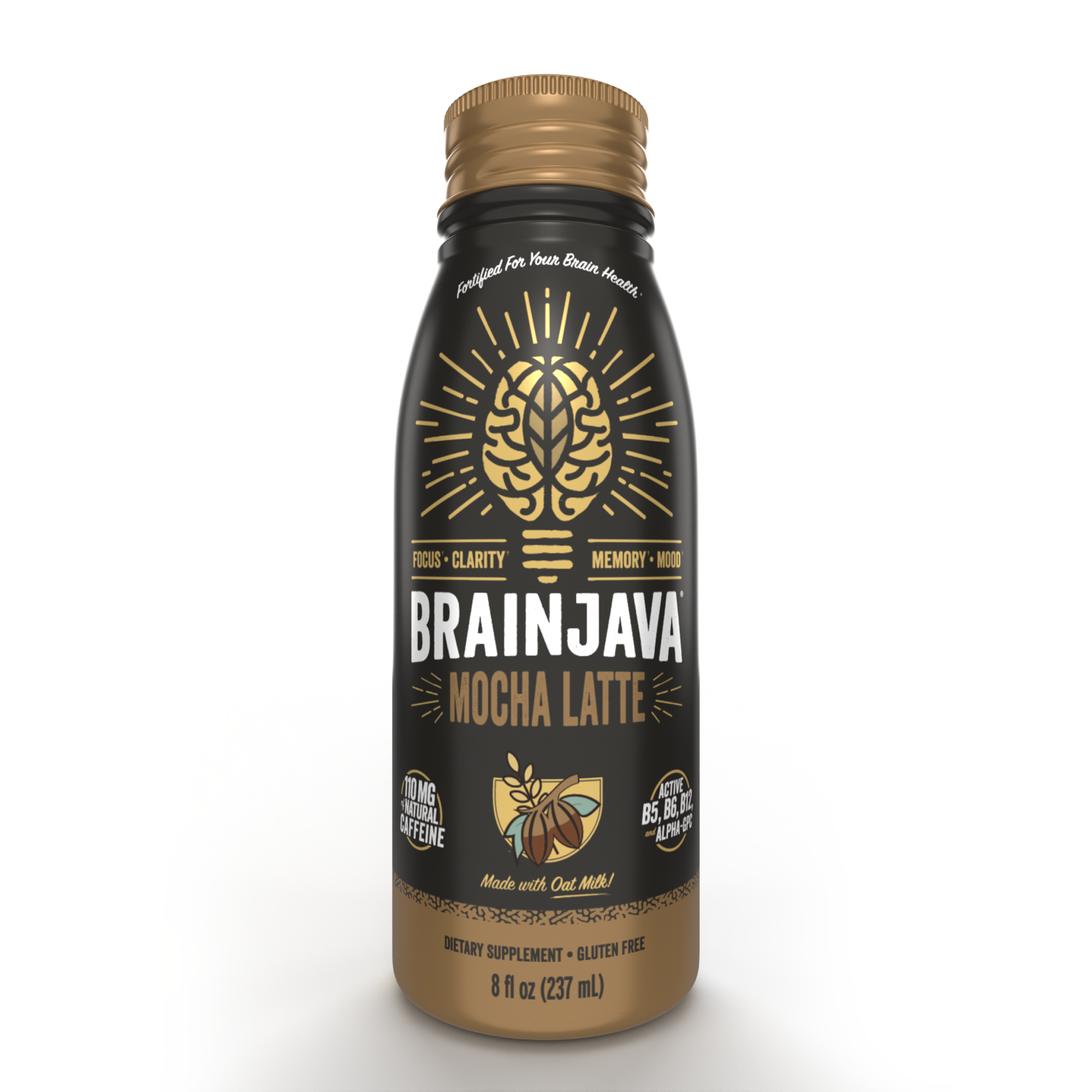 BRAINJAVA MOCHA LATTE 8 FL OZ RTD 4-pack