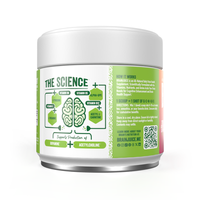 BRAINJUICE ACTIVE Pomegranate Acai Daily BrainPower Mix - 15 Servings