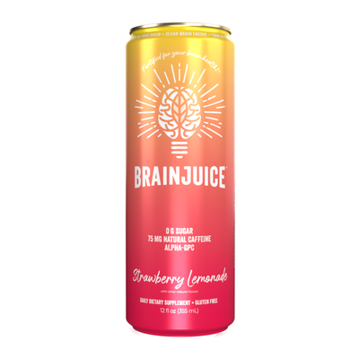 BRAINJUICE Strawberry Lemonade 12 fl oz RTD | 6-PACK