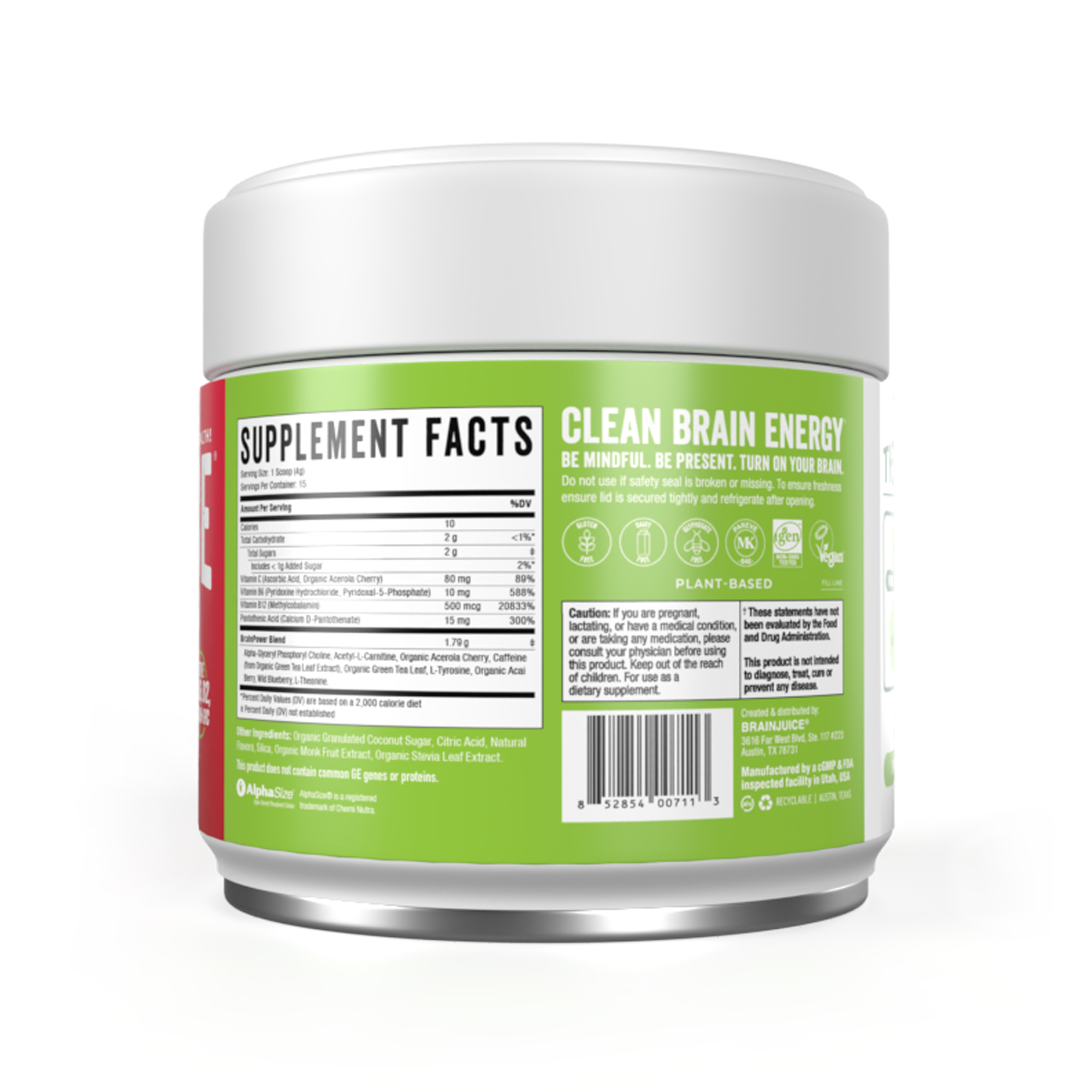 BrainJuice Pomegranate Daily BrainPower Mix - 15 Servings