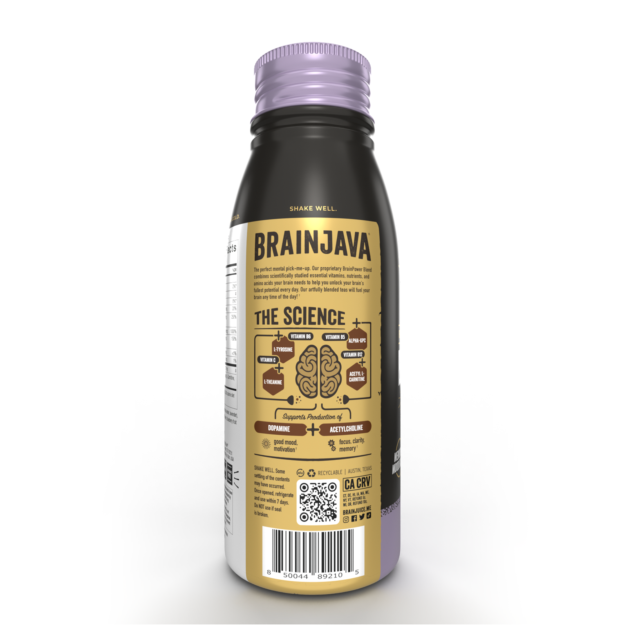 BRAINJAVA LAVENDER TEA 8 FL OZ RTD 4-pack