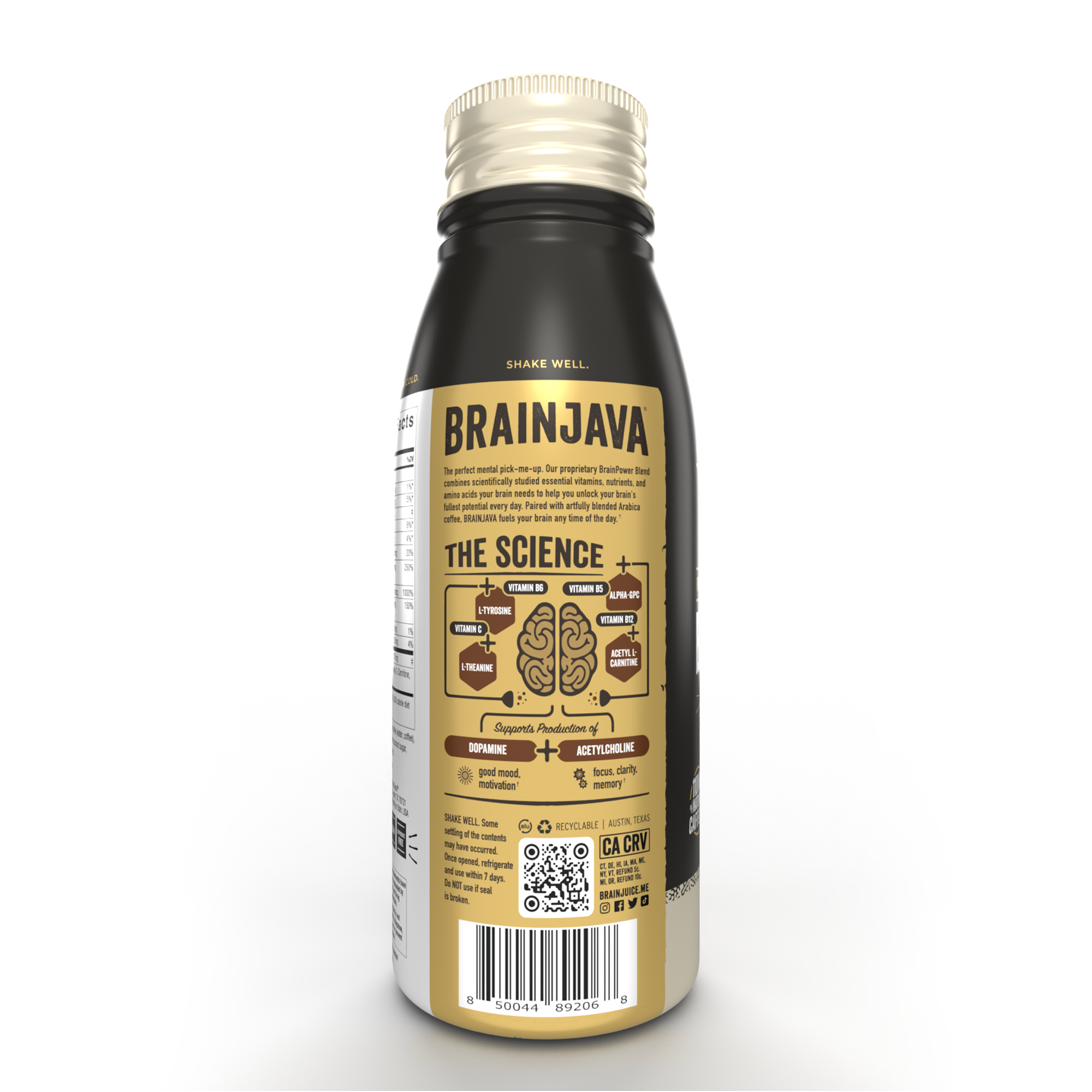 BRAINJAVA Vanilla Latte 8 oz. | 4-pack