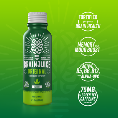 BRAINJUICE Original Classic 2.5 oz. Ready to Drink Supplement | 12-pack