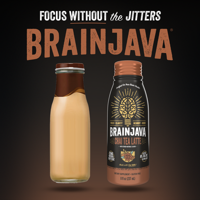 BRAINJAVA CHAI TEA LATTE 8 FL OZ RTD 4-pack