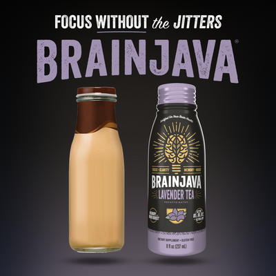 BRAINJAVA LAVENDER TEA 8 FL OZ RTD 4-pack