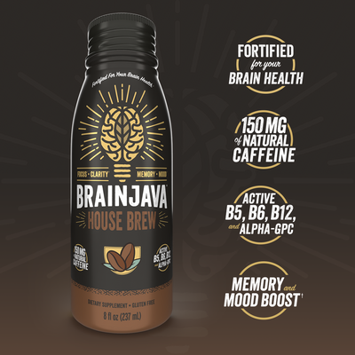 BRAINJAVA HOUSE BREW 8 FL OZ RTD 4-pack