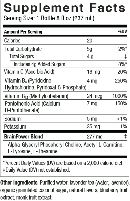 BRAINJAVA Lavender Tea 8 oz. | 4-pack