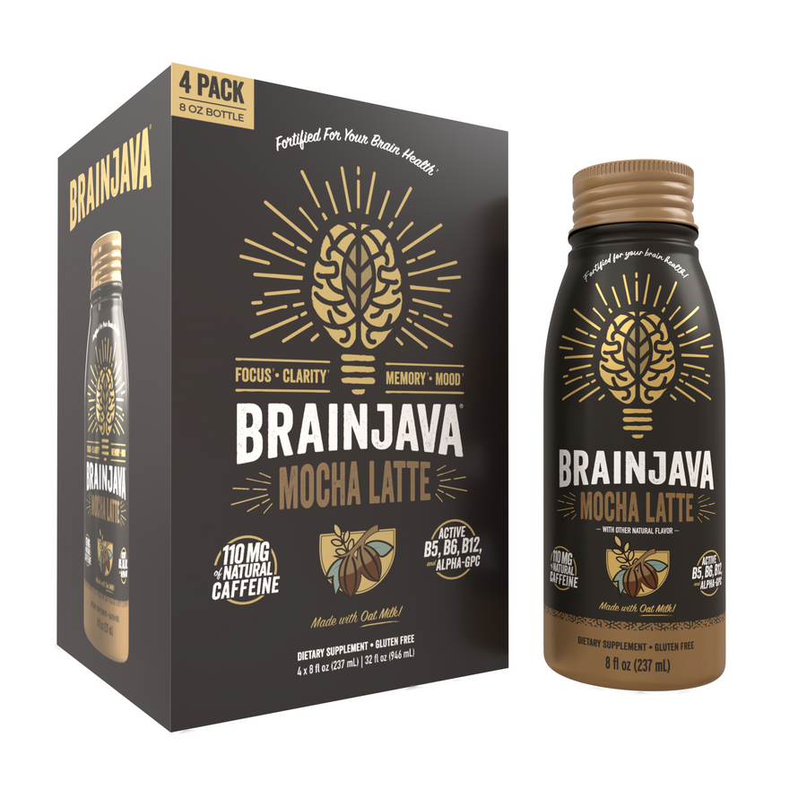 BRAINJAVA Mocha Latte 8 oz. | 4-pack