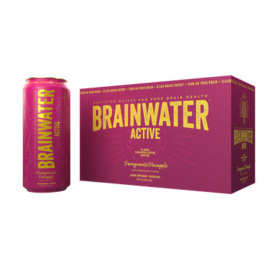 BRAINWATER Active Pomegranate Pineapple 16 fl oz RTD | 8-pack