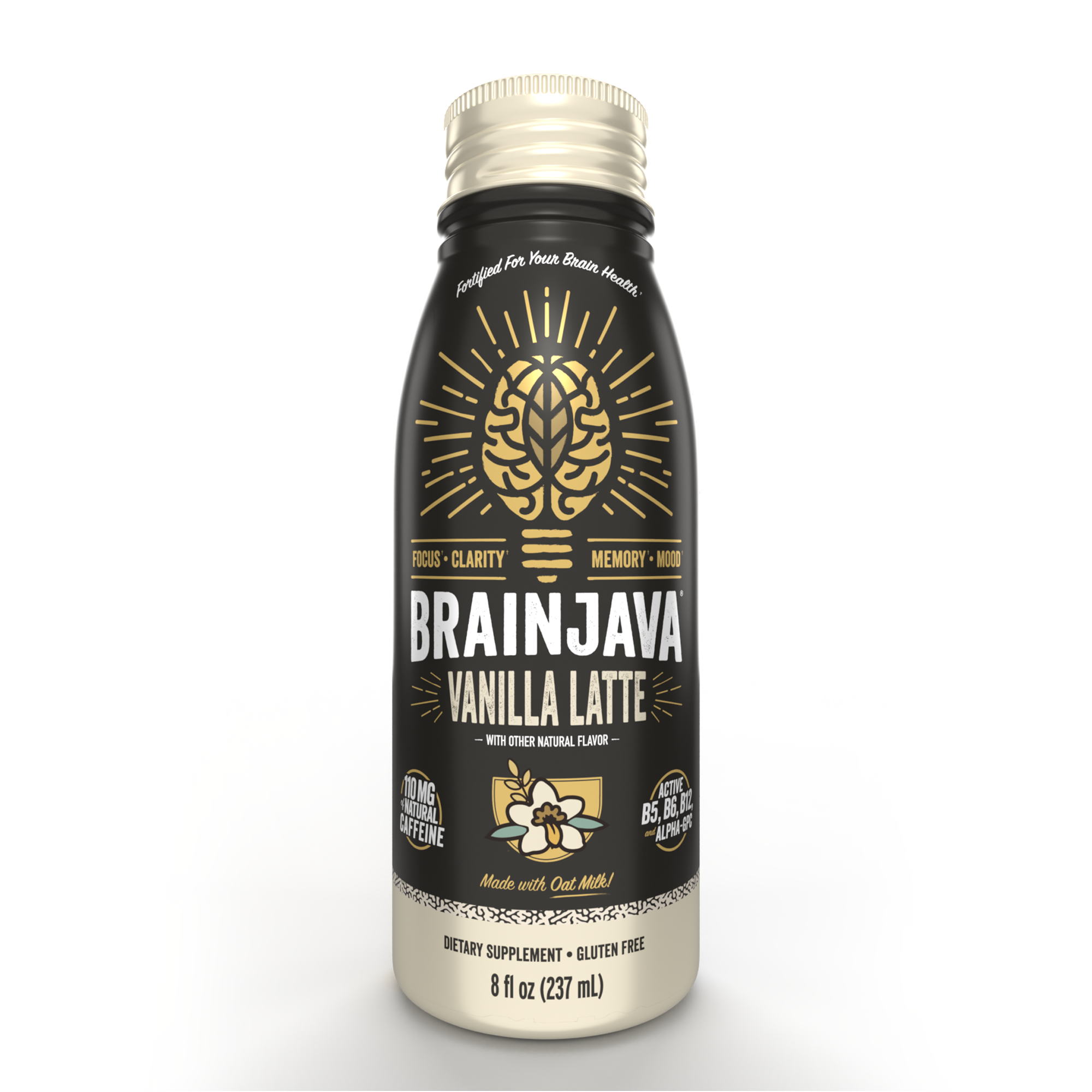 BRAINJAVA Vanilla Latte 8 oz. | 4-pack